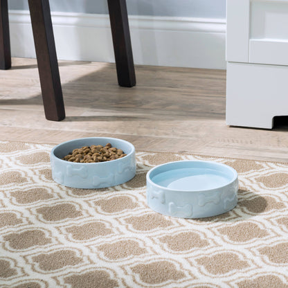 Manor Blue Pet Bowl: Medium