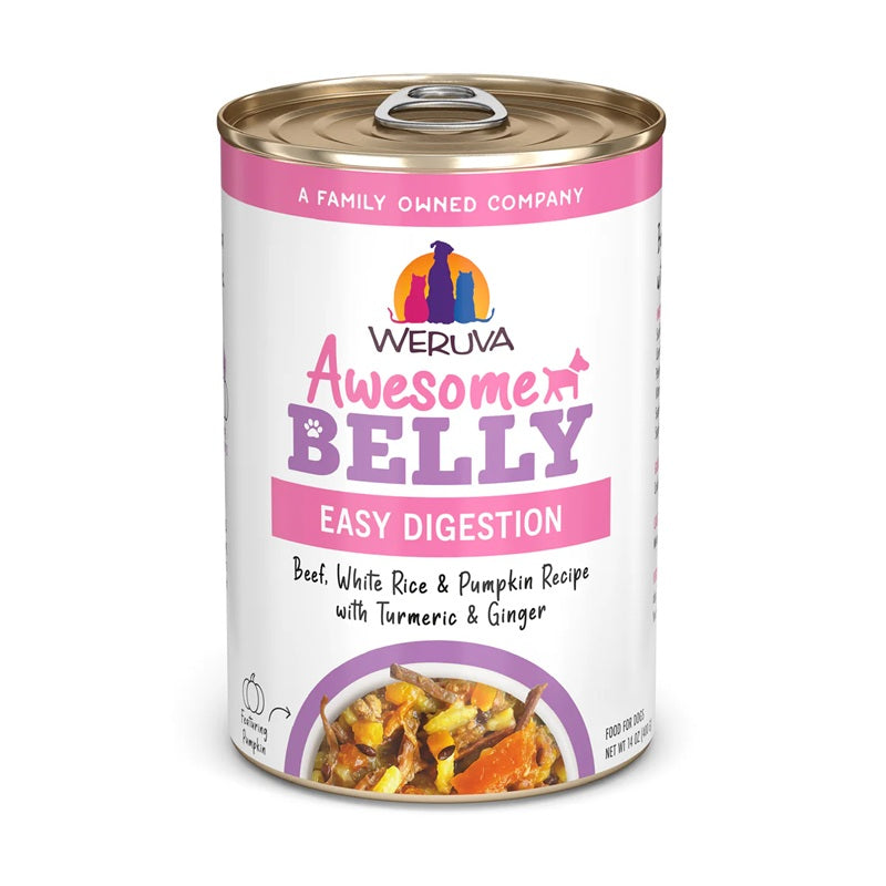 Weruva Awesome Belly Beef, White Rice & Pumpkin Recipe with Papaya, Turmeric & Ginger Canned Dog Food