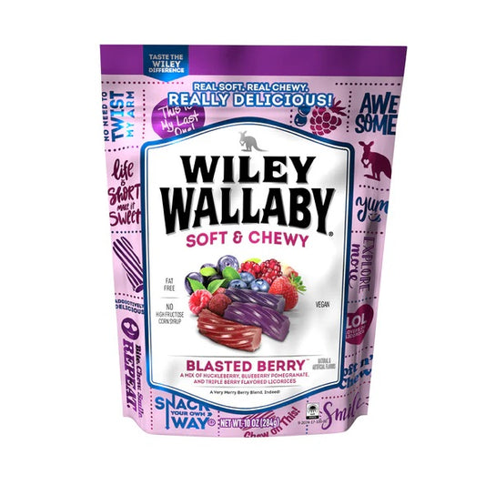 Wiley Wallaby Blasted Berry Licorice 10 oz