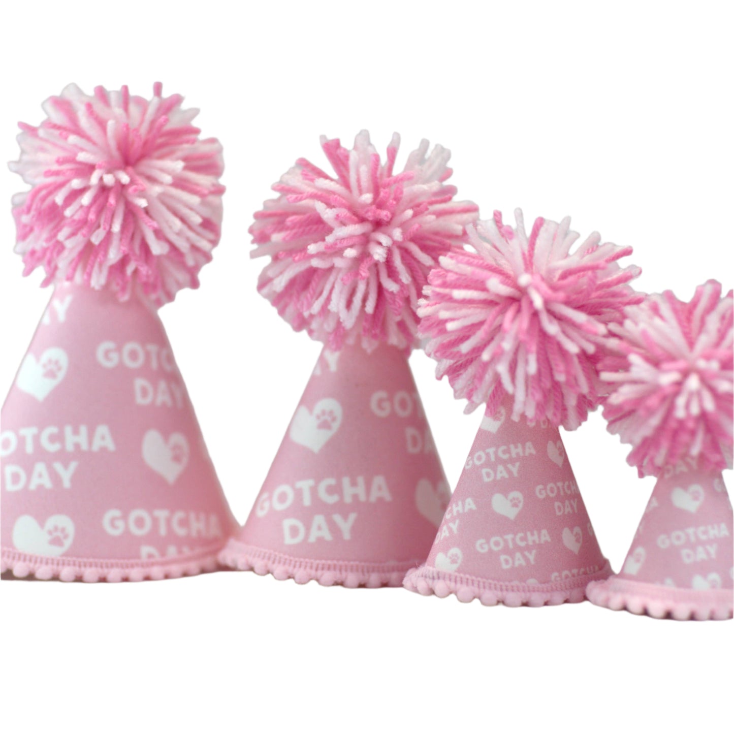 Pup Party Hats Gotcha Day Pink Party Hat: S