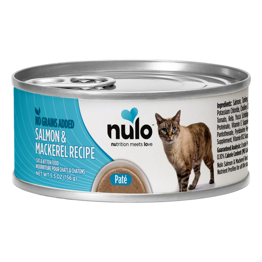 Nulo Salmon & Mackerel Recipe Grain-Free Canned Cat & Kitten Food