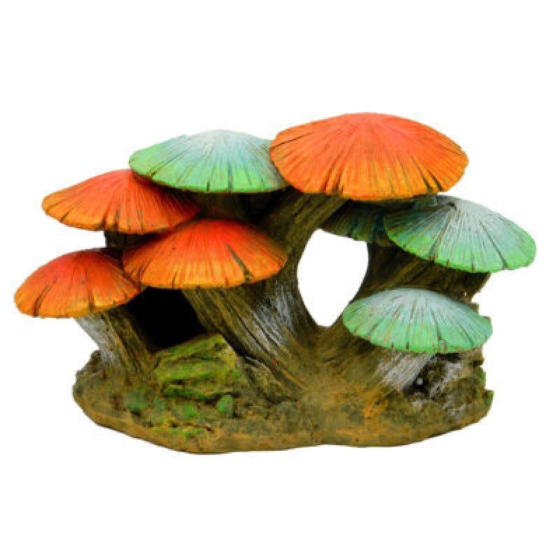 Blue Ribbon Exotic Environments Mushroom Garden Small Aquarium Ornament