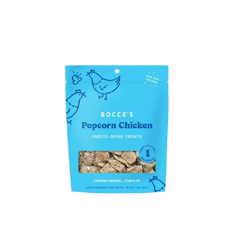 Bocce's Popcorn Chicken Freeze-Dried Dog Treats