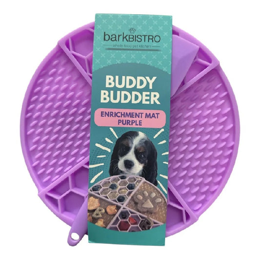 Bark Bistro Buddy Budder Enrichment LickiMat with Spatula