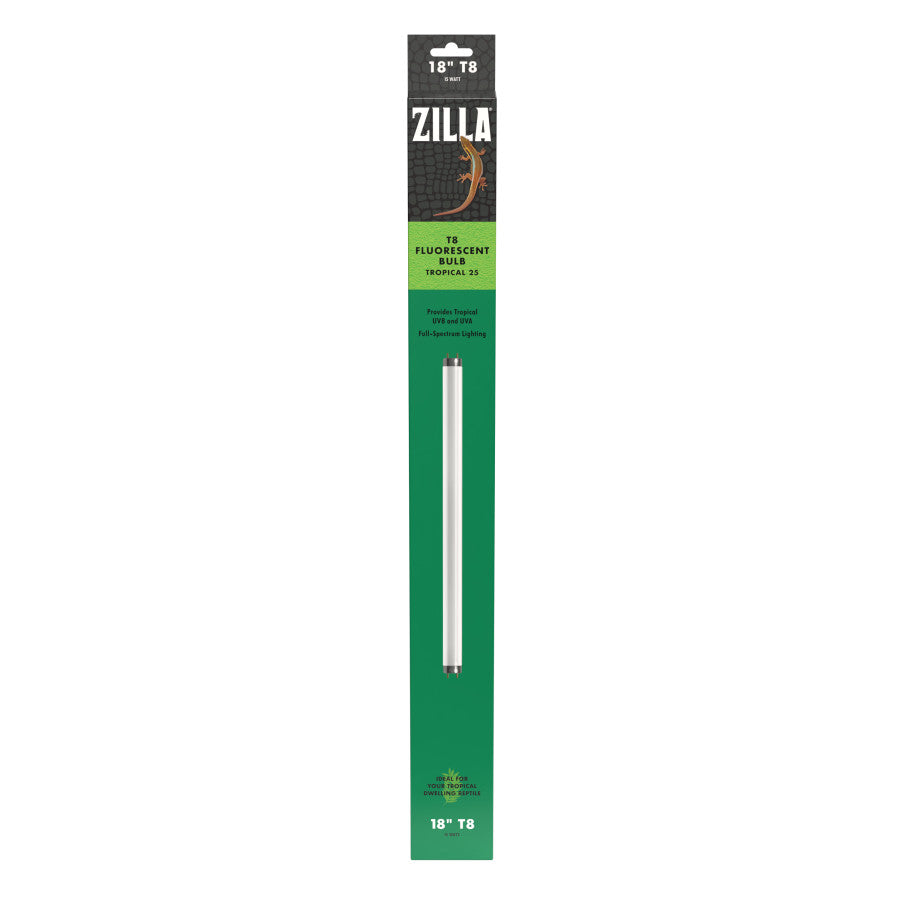 Zilla Tropical 25 UVB Fluorescent T8 Bulb, 15 Watts