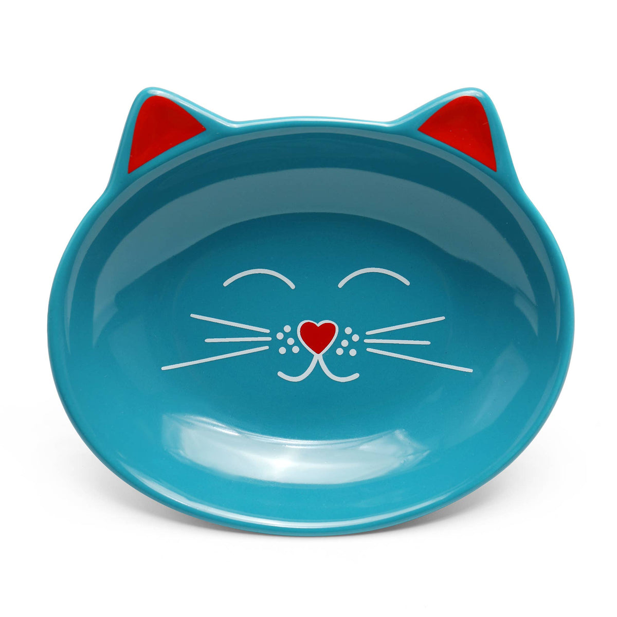 Oscar Cat Dish: Blue