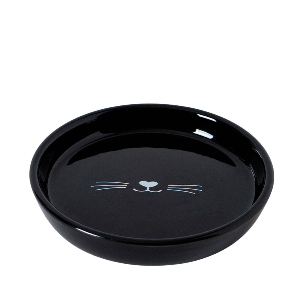 Ozzy Oval Cat Dish: White