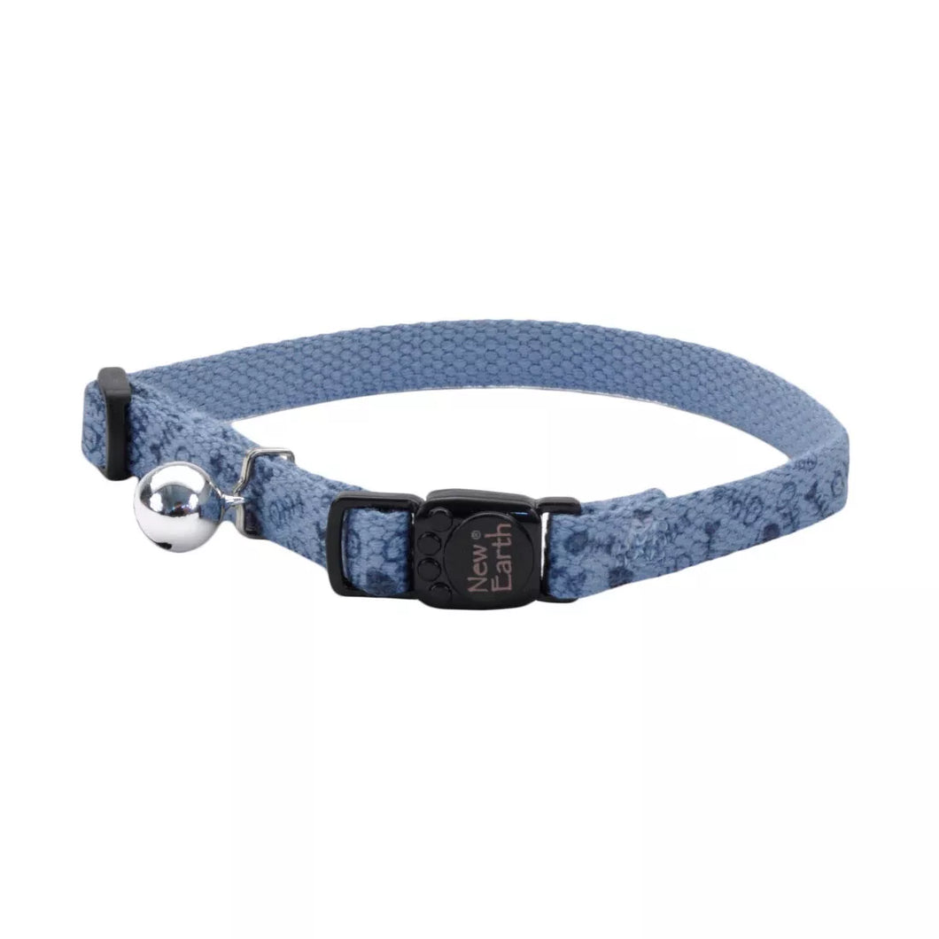 New Earth Printed Soy Breakaway Collar, Slate with Fish