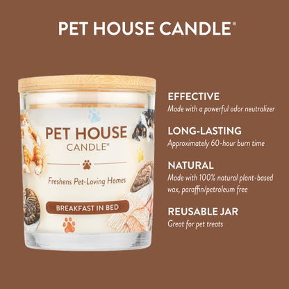 Pet House Breakfast in Bed Plant-Based Soy Wax Candle 9 oz