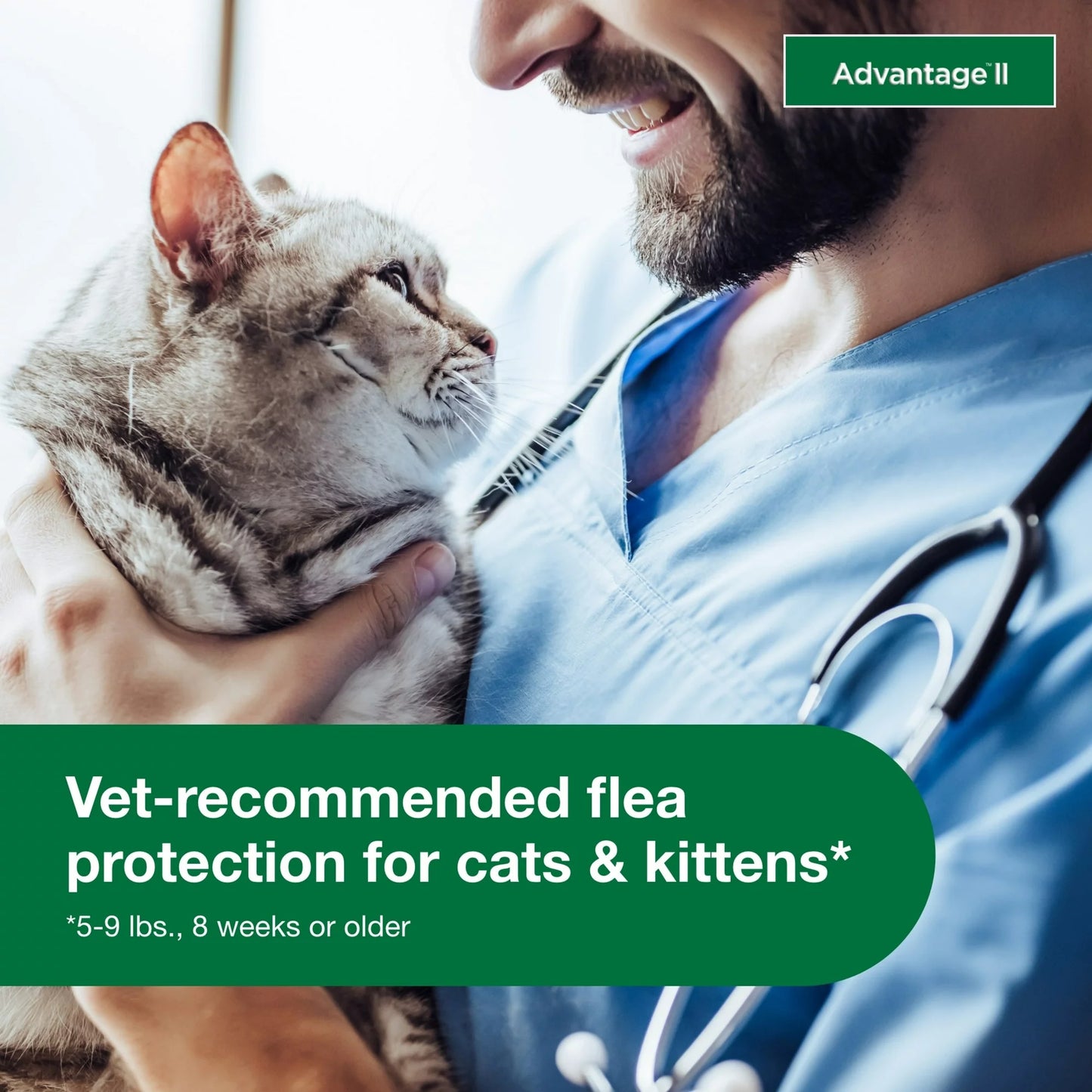 Advantage II Flea Treatment & Prevention for Small Cats 2 Monthly Doses