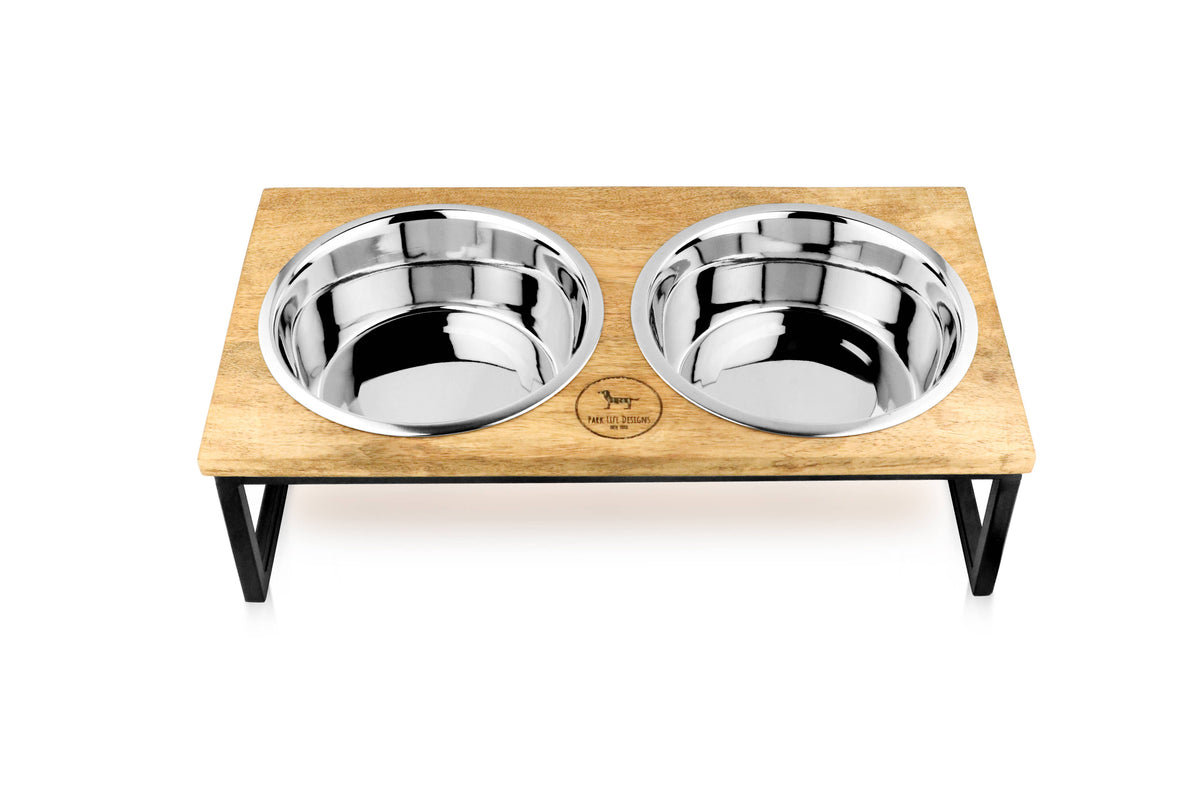 Hearth and Haven Elevated Pet Bowl Set - Modern Design : Small