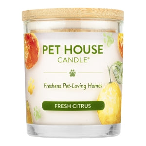 Pet House Fresh Citrus Plant-Based Soy Wax Candle 9 oz