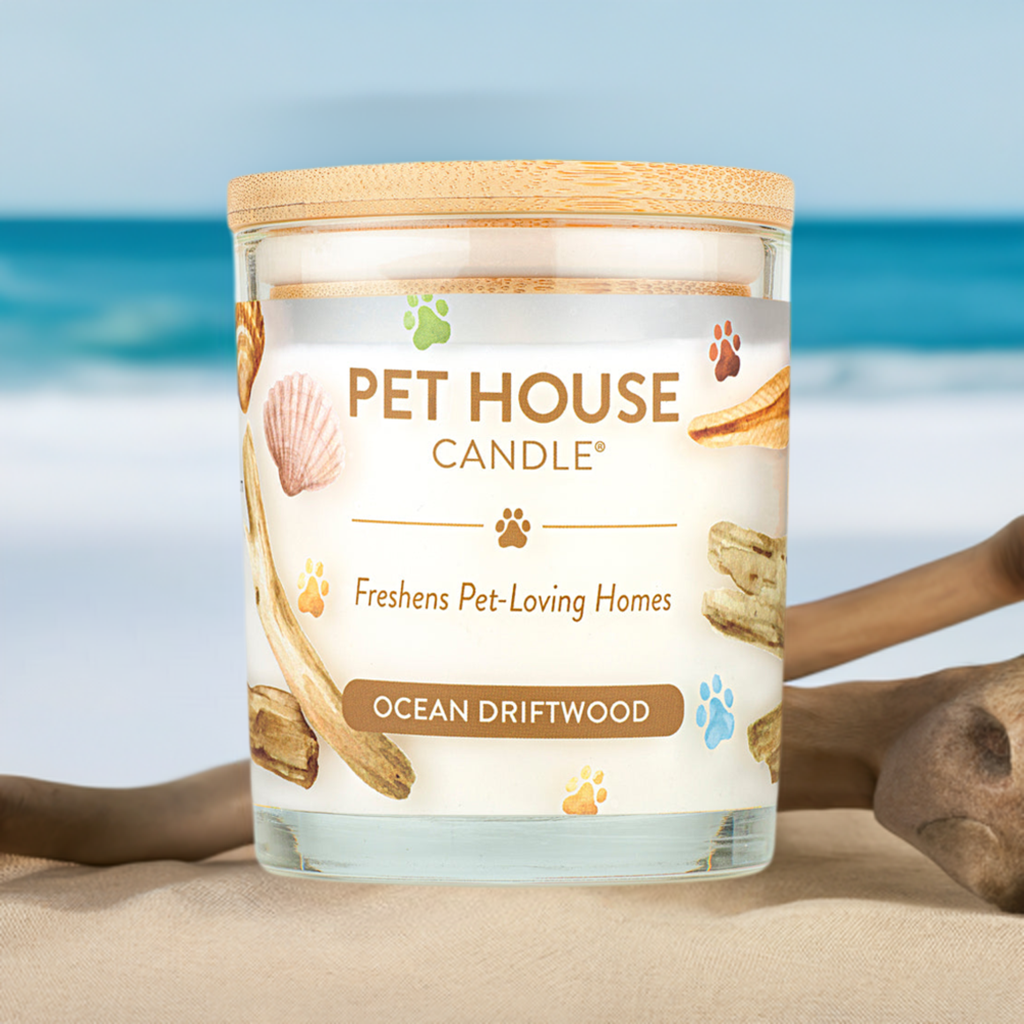Pet House Ocean Driftwood Plant-Based Soy Wax Candle 9 oz