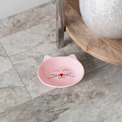 Oscar Cat Dish: Blue