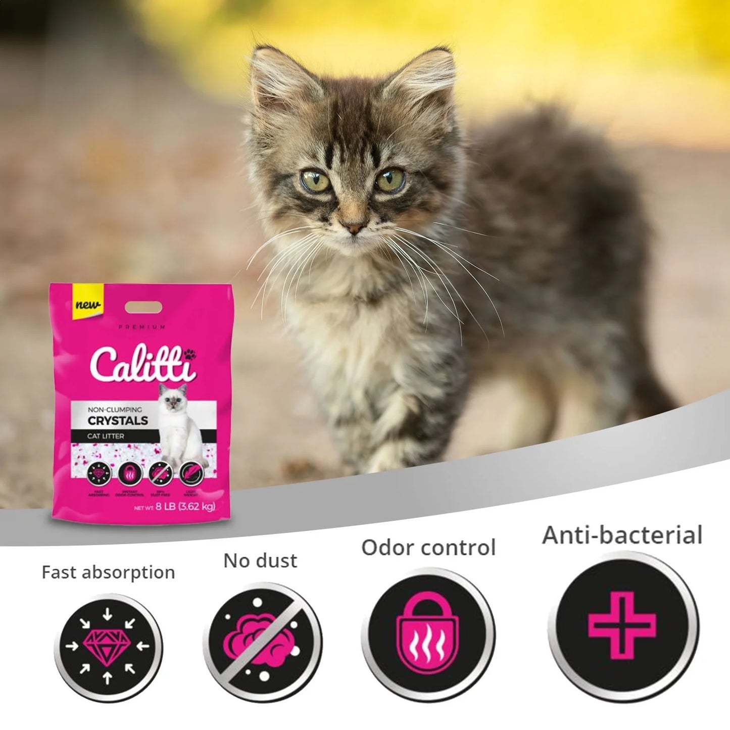 Calitti® CRYSTALS Cat Litter 8 LB