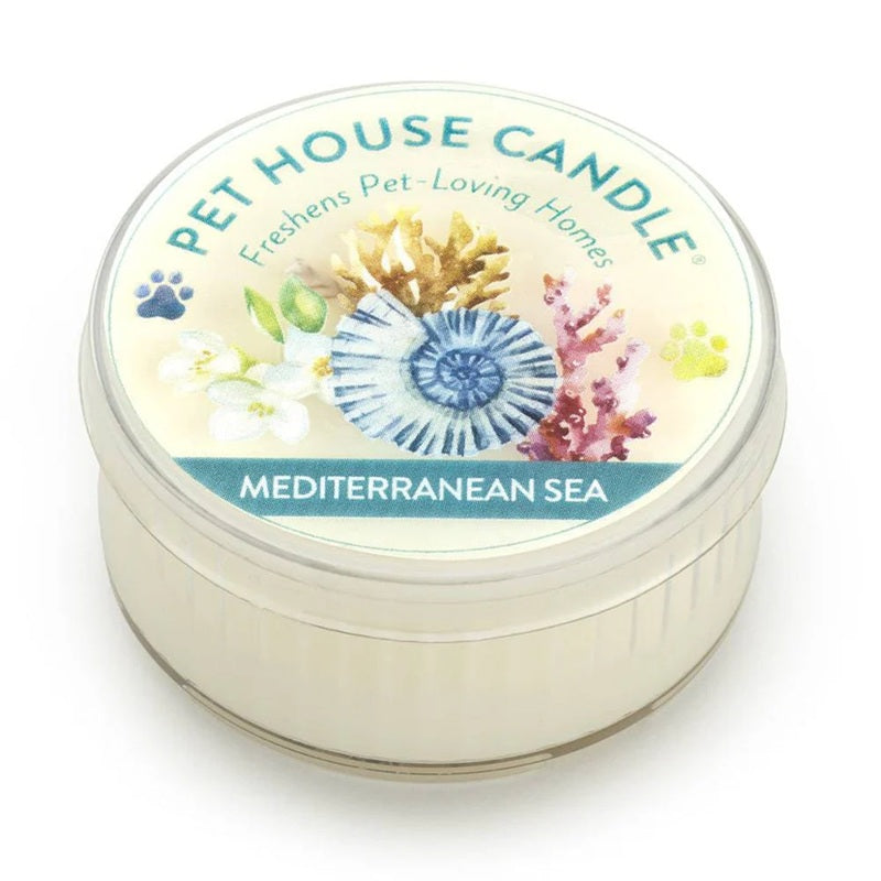 Pet House Mediterranean Sea Plant-Based Soy Wax Mini Candle 1.5 oz