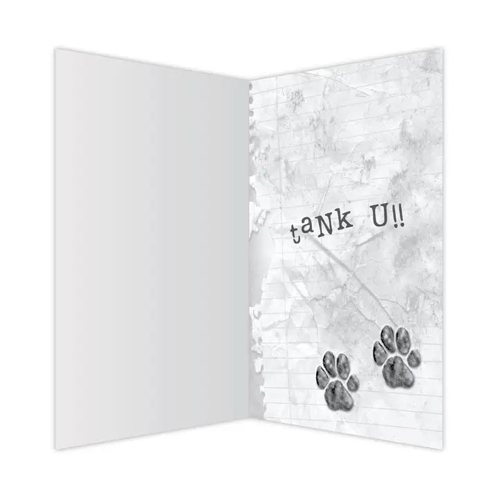 Dog Speak Pet Sitter Card - Dog Sitter Letter