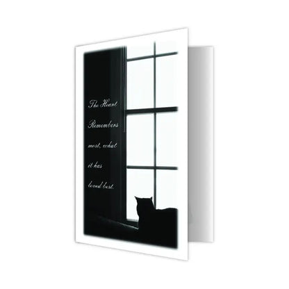 Dog Speak Cat Sympathy Card - the Heart Remembers