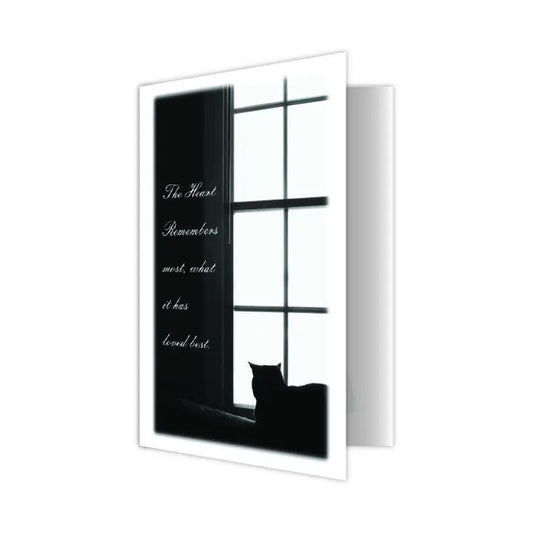 Dog Speak Cat Sympathy Card - the Heart Remembers