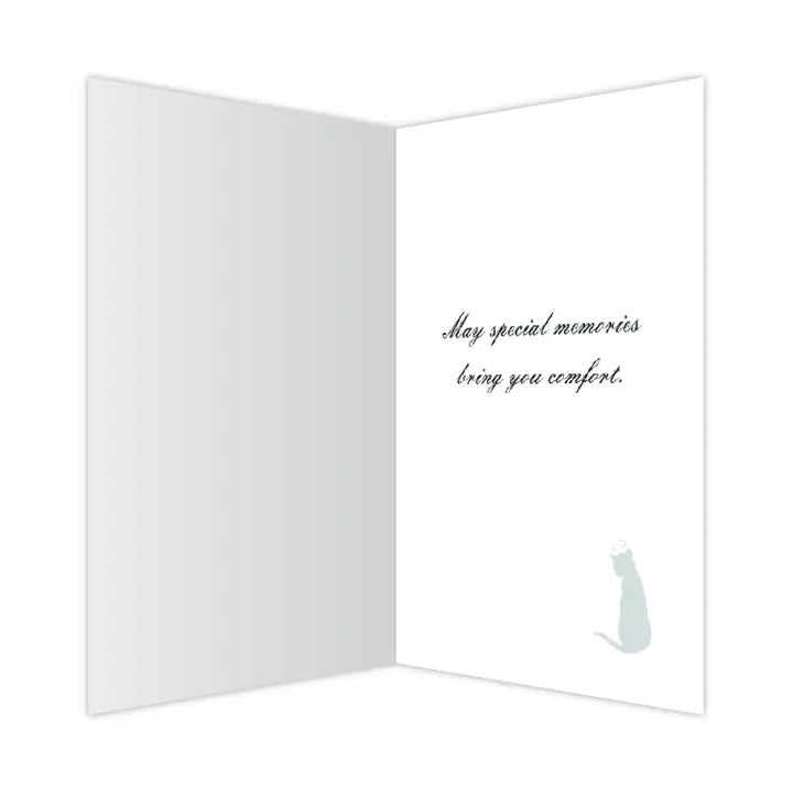 Dog Speak Cat Sympathy Card - the Heart Remembers