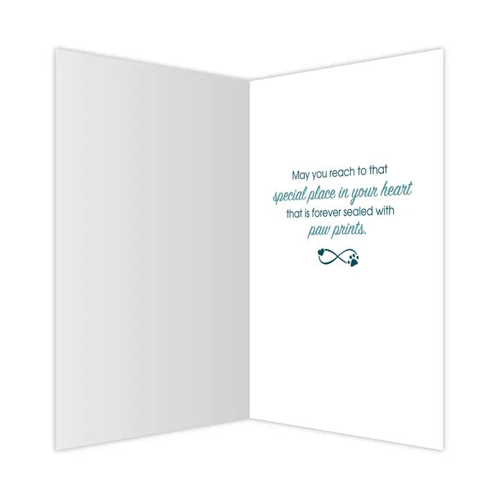 Dog Speak Sympathy Card - There Are No Goodbyes....