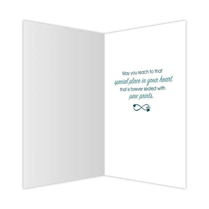 Dog Speak Sympathy Card - There Are No Goodbyes....