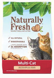 Naturally Fresh Multi-Cat Walnut Cat Litter