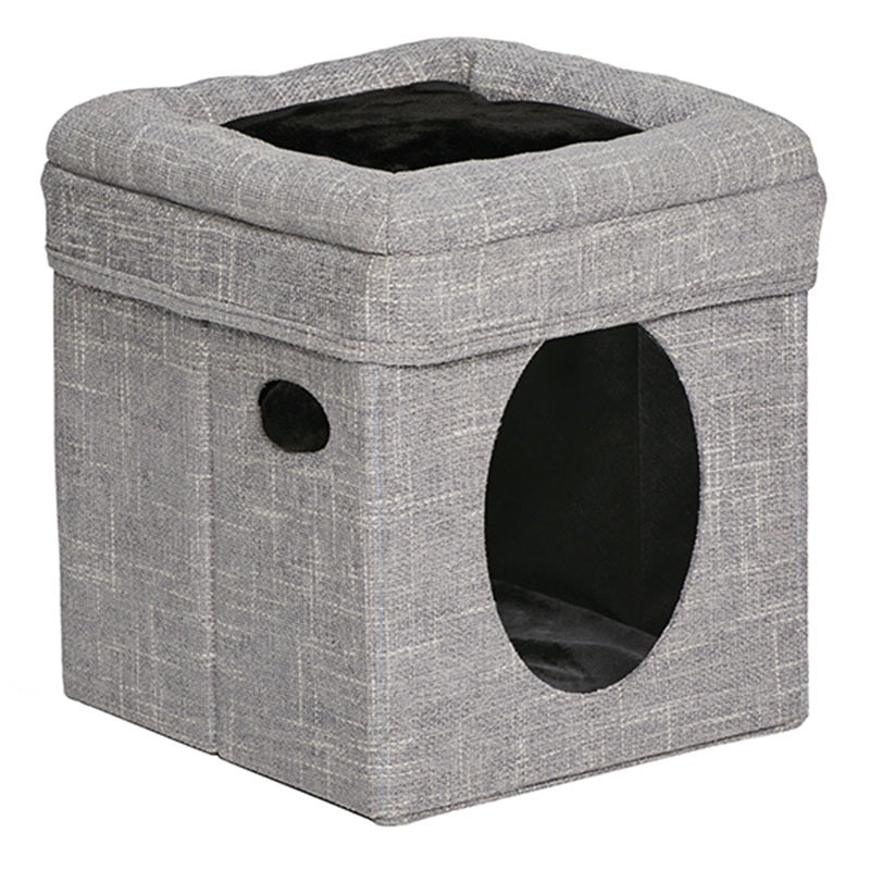 Midwest Feline Nuvo Curious Cat Cube ® Silver