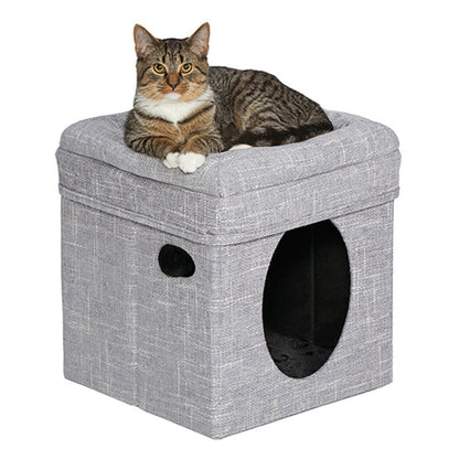 Midwest Feline Nuvo Curious Cat Cube ® Silver