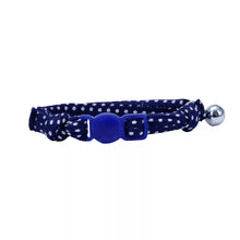 Load image into Gallery viewer, Li&#39;l Pals Round Kitten Collar, Navy Dots
