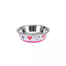 Load image into Gallery viewer, Maslow Design Series Cat Bowl, White &amp; Pink
