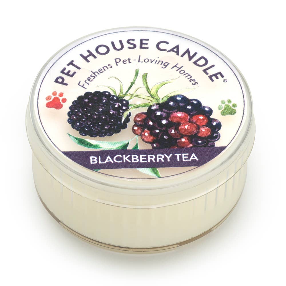 Pet House Blackberry Tea Plant-Based Soy Wax Mini Candle 1.5 oz