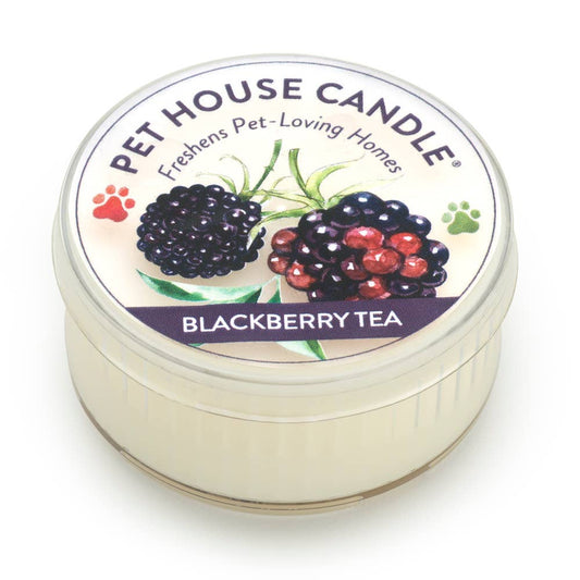 Pet House Blackberry Tea Plant-Based Soy Wax Mini Candle 1.5 oz