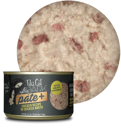 Tiki Cat After Dark Pate Chicken Recipe in Chicken Broth