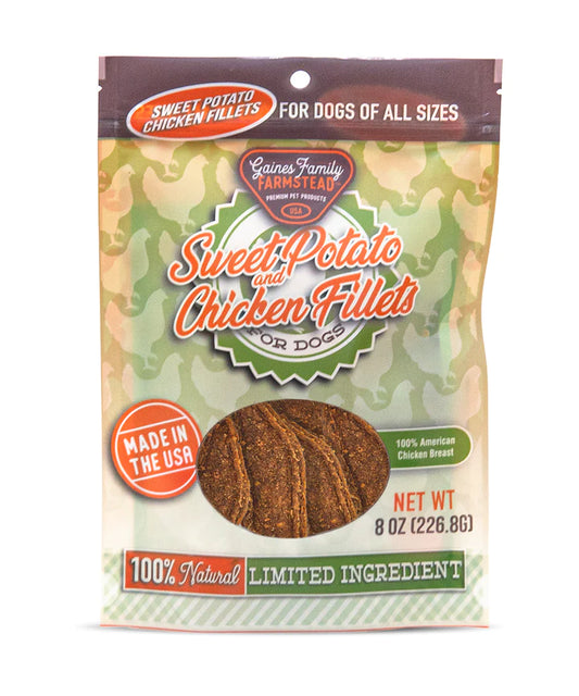 Gaines Family Sweet Potato and Chicken Fillets Dog Treats