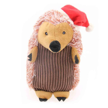 Spot Holiday Hedgehog with Santa Hat Dog Toy, 9-in