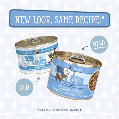 Weruva Cats in the Kitchen Splash Dance Chicken & Ocean Fish Recipe Au Jus