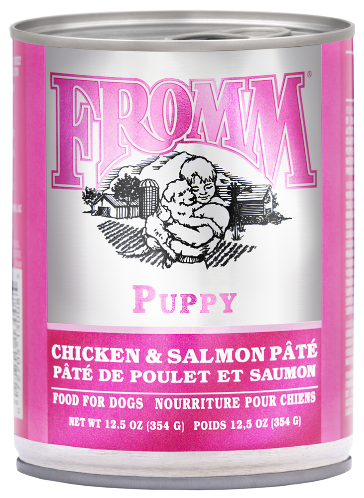 Fromm Classic Puppy Chicken & Salmon Pate 12.2 oz. Can
