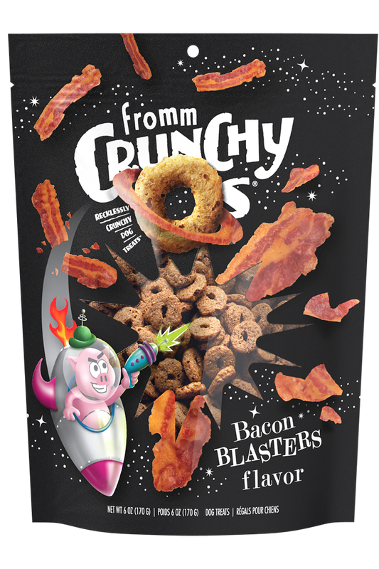 Fromm Crunchy O's Bacon Blasters Flavor Dog Treats