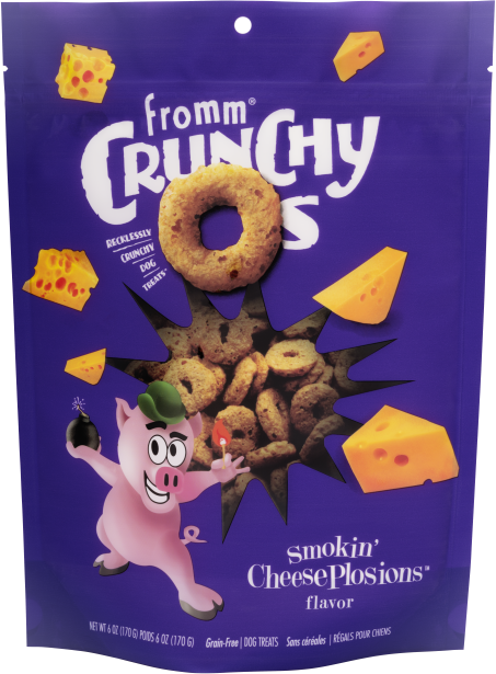 Fromm Crunchy O's Smokin' CheesePlosions Flavor Dog Treats