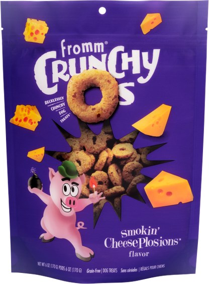 Fromm Crunchy O's Smokin' CheesePlosions Flavor Dog Treats