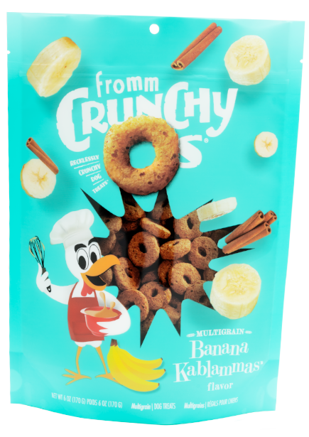 Fromm Crunchy O's Banana Kablammas Flavor Dog Treats