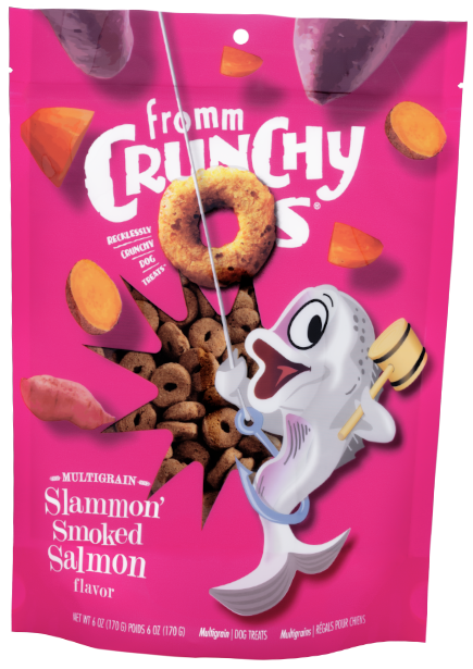 Fromm Crunchy O's Slammon' Smoked Salmon Flavor Dog Treats