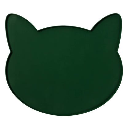 Oscar Silicone Cat Placemat: Black