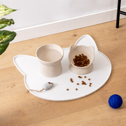 Oscar Silicone Cat Placemat: Blush Pink