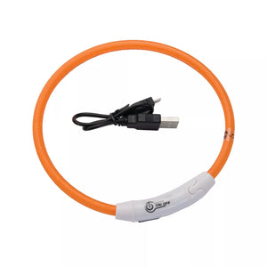 Coastal USB Light-Up Neck Ring, Orange