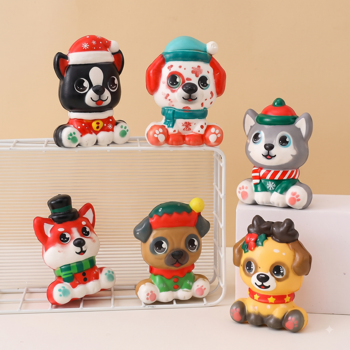 Christmas Animal Squishy Toy – Holiday Character Assorted Designs