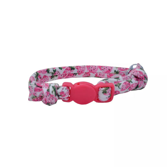 Li'l Pals Round Kitten Collar, Strawberries