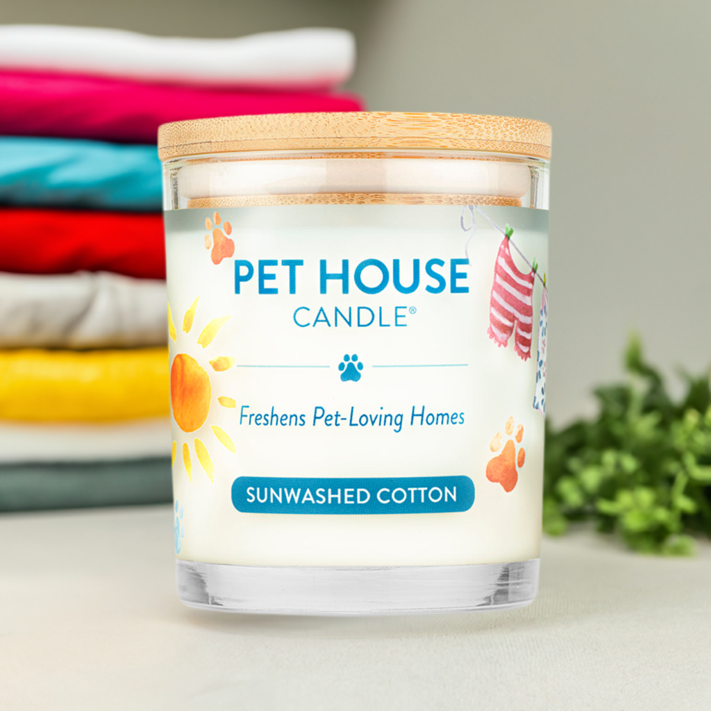 Pet House Sunwashed Cotton Plant-Based Soy Wax Candle 9 oz
