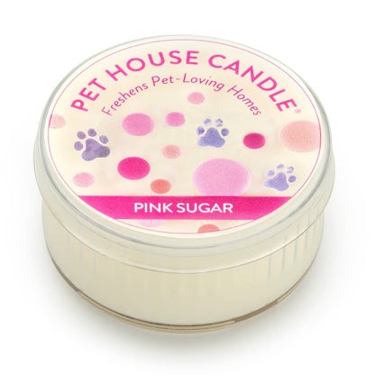 Pet House Pink Sugar Plant-Based Soy Wax Mini Candle 1.5 oz